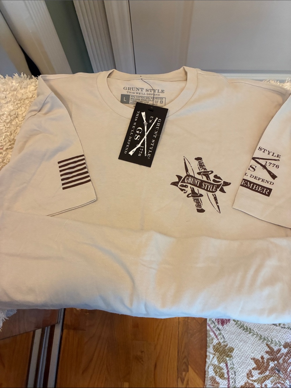Grunt Style Men’s Tan Short Sleeve Graphic Tee